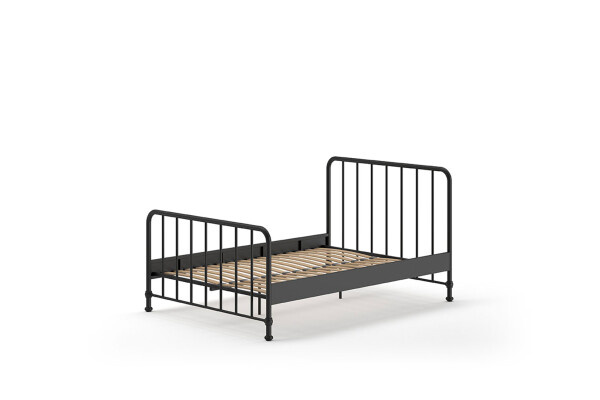 Bronxx bed matt black 140x200cm