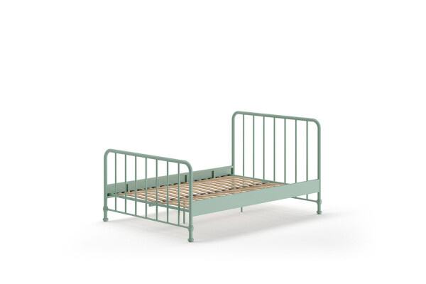 Bronxx bed matt olive green 140x200cm