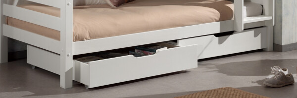 Pino 2 drawers white