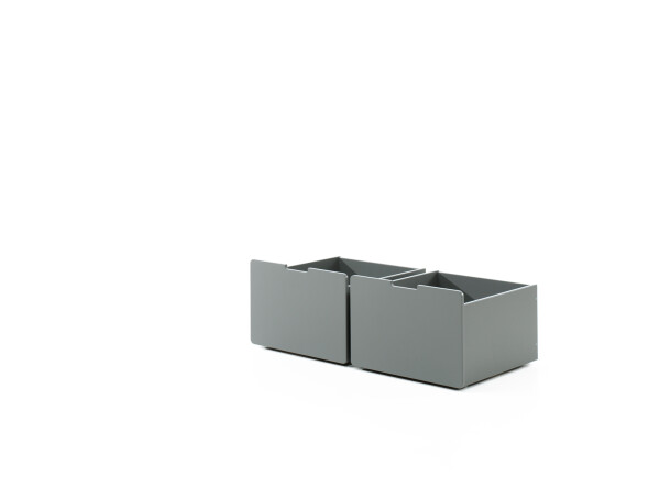 Pino set of 2 drawers grey