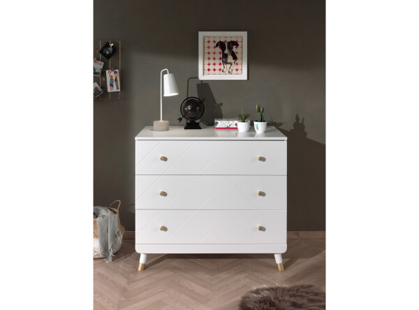 Billy chest of 3 drawers white