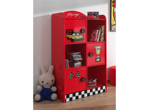 Racer bookcase red