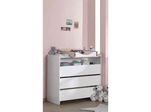 Kiddy chest of 3 drawers white