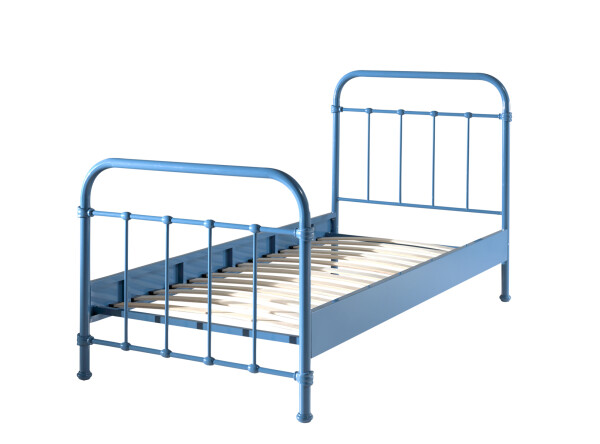 New york bed 90x200cm blue