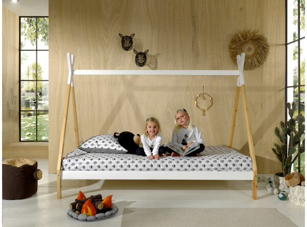 Tipi bed lp 90x200cm white