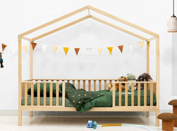 House bed 90x200 with legs Robin Natural