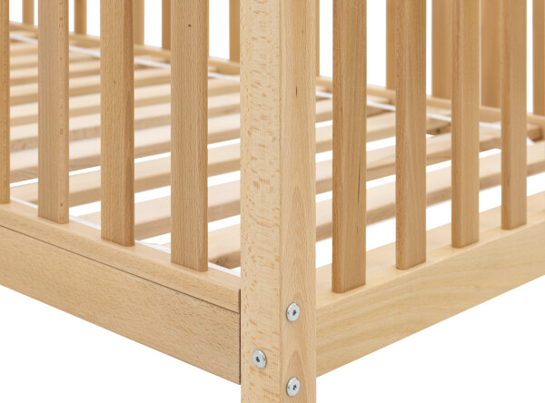 House bed 90x200 with legs Robin Natural