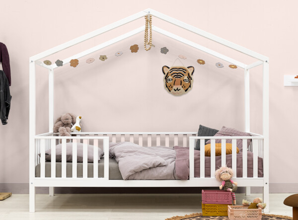 House bed 90x200 with legs Robin White