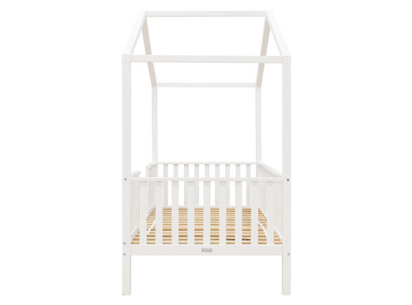 Lit maison 90x200 avec pieds Robin Blanc