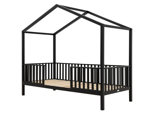 House bed 90x200 with legs Robin Matt Black