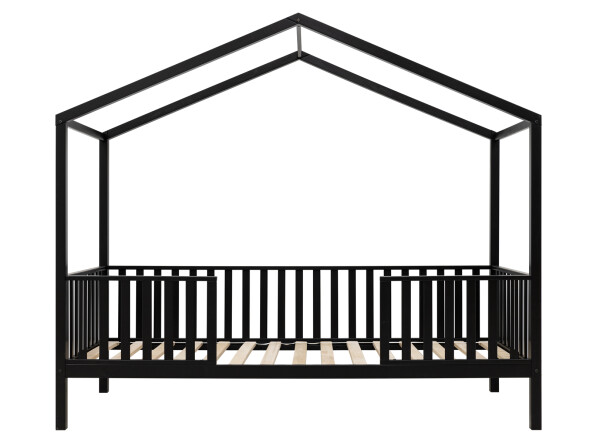 House bed 90x200 with legs Robin Matt Black