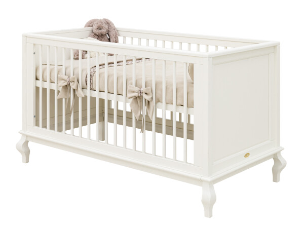 Juliette 2 piece nursery furniture set with bench bed Off White