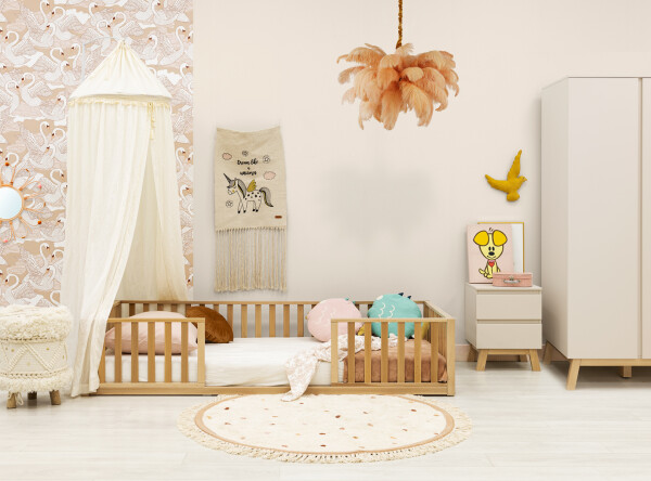 Montessori Bett 90x200 Jamie Natur