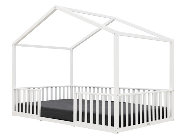 Lit maison 120x200 Robin Blanc