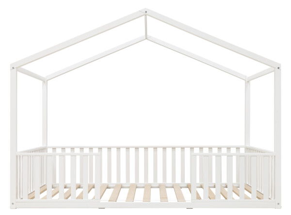 Lit maison 120x200 Robin Blanc