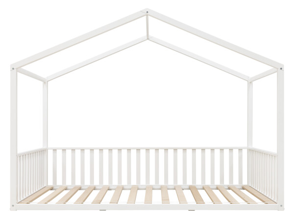 Lit maison 120x200 Robin Blanc