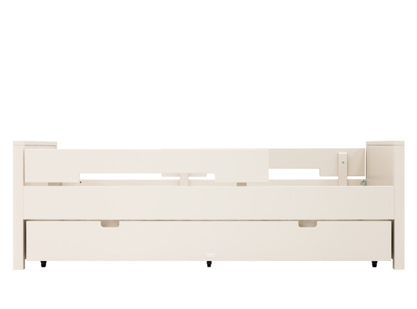 Lit 90x200 incl. 2 barres de protection Jonne Dune