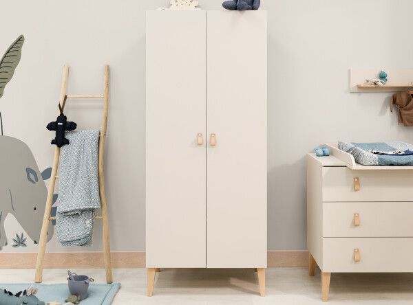 2-door wardrobe Amira Dune/Natural