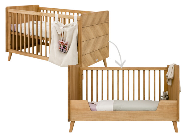 Manou 2 piece nursery furniture set with bench bed Vintage