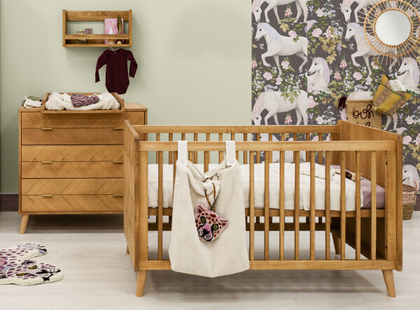3-Pieza pack Manou con cuna 70x140 convertible Vintage