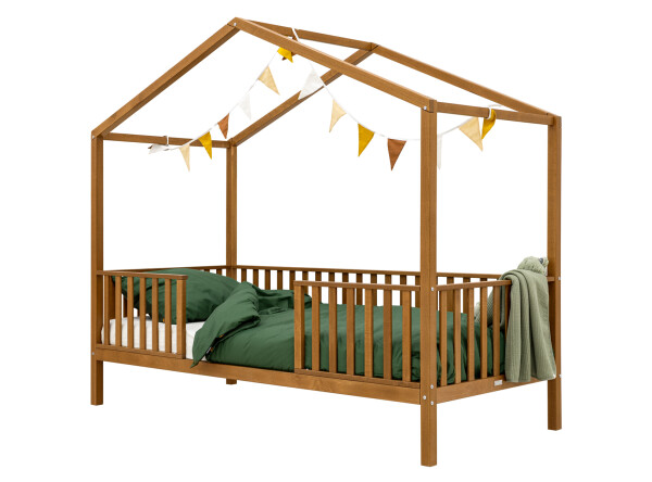 House bed 90x200 with legs Robin Rose Wood