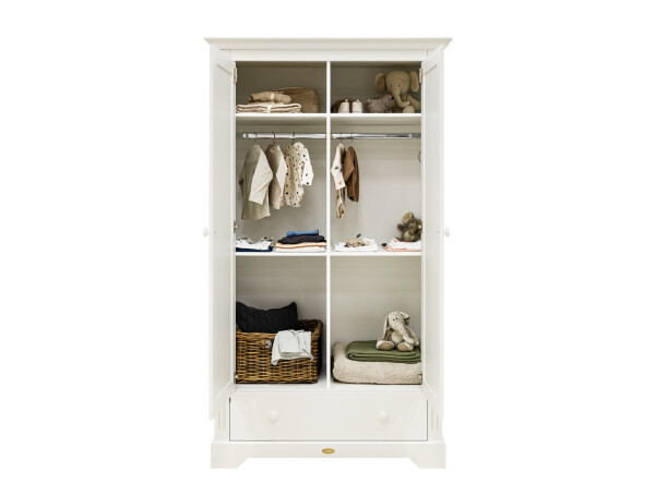 2-door wardrobe Oliver Off White