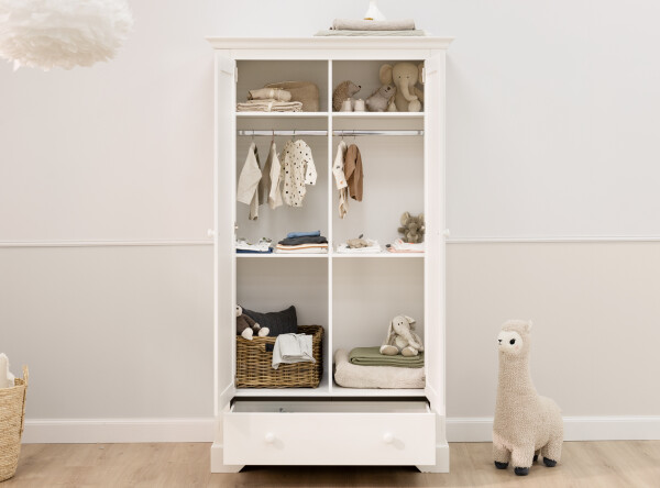 2-door wardrobe Oliver Off White