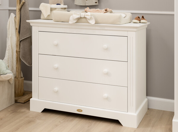 Oliver 2 piece nursery furniture set with bench bed Off White