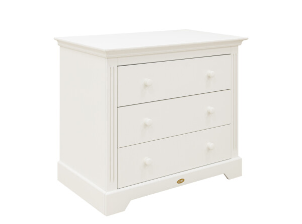 Oliver 3 piece nursery furniture set with bench bed Off White