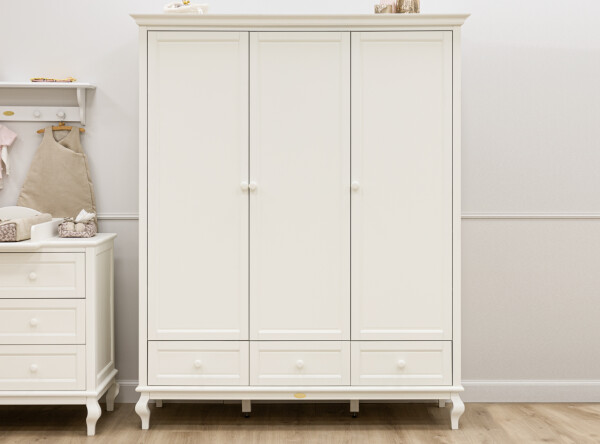 3-door wardrobe Juliette Off White