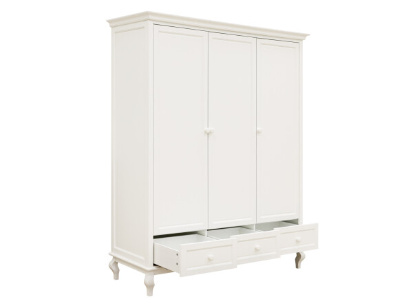 3-door wardrobe Juliette Off White