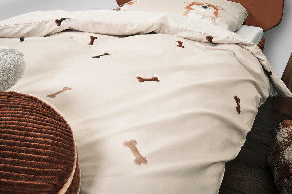 Duvet cover 140x200/220 Corgi Friends incl. pillowcase 60x70