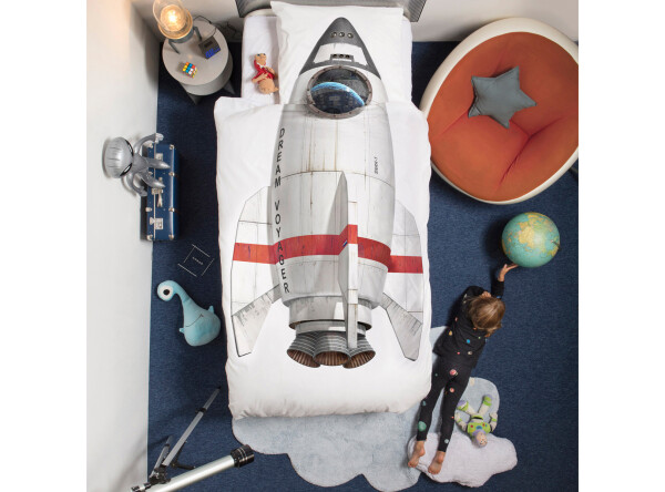 Duvet cover 140x200/220 Rocket incl. pillowcase 60x70