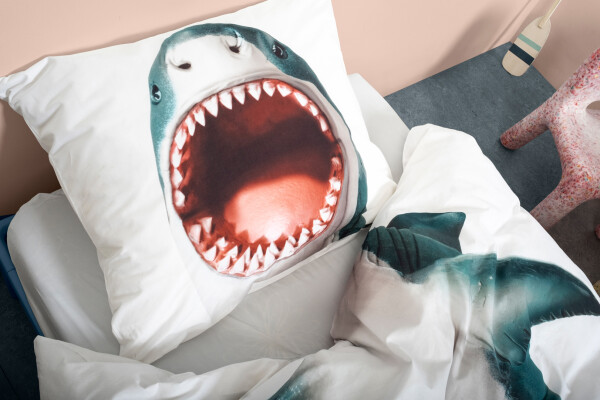 Funda nórdica 140x200/220 Shark!! incl. funda de almohada 60x70