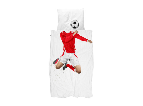 Dekbedovertrek 140x200/220 Soccer Champ Red incl. kussensloop 60x70