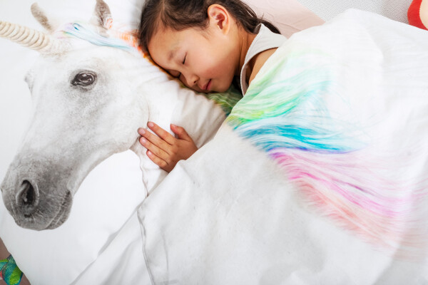 Funda nórdica 140x200/220 Unicorn incl. funda de almohada 60x70