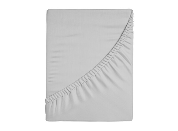 Fitted sheet 90/100x200/220 Uni Grey