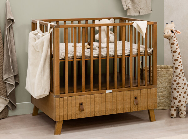 Playpen with drawer Senna Rose Wood