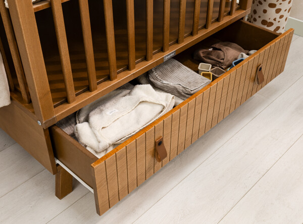 Laufgitter mit Schublade Senna Rose Wood