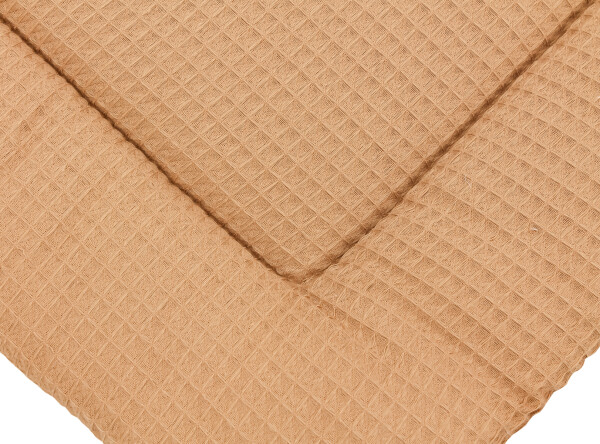 Boxkleed wafel Brent XXL Camel/Ecru