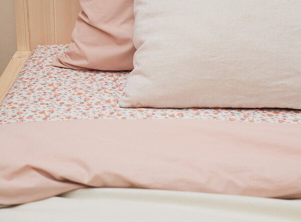 Duvet cover 140x220 Powder Pink