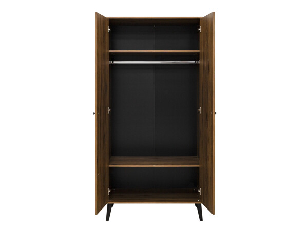 Zara 3-part nursery Walnut/Matt Black