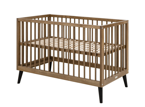 Zara 2-part nursery Walnut/Matt Black