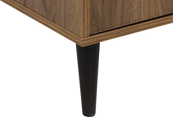 Dresser with 2 drawers/1 door Zara Walnut/Matt Black