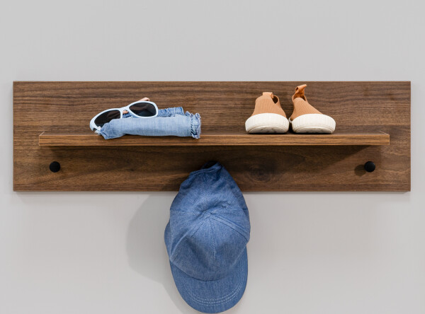 Shelf Zara Walnut/Matt Black