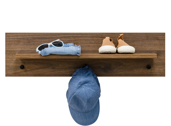 Shelf Zara Walnut/Matt Black