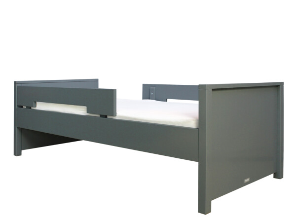 Bed 90x200 incl. 2 protection racks Jonne Deep Grey