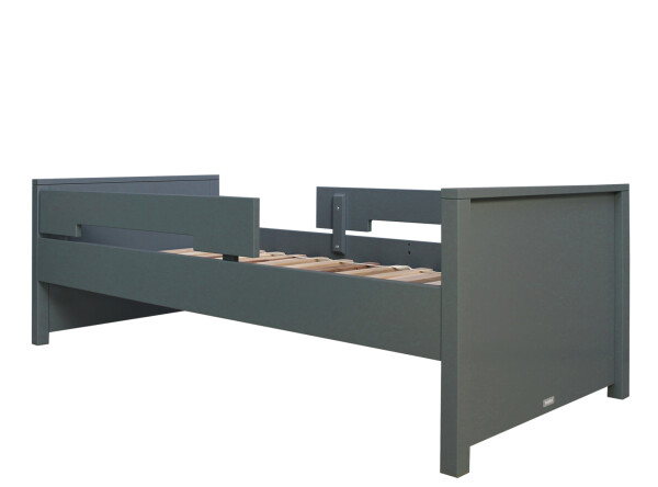 Bed 90x200 incl. 2 protection racks Jonne Deep Grey