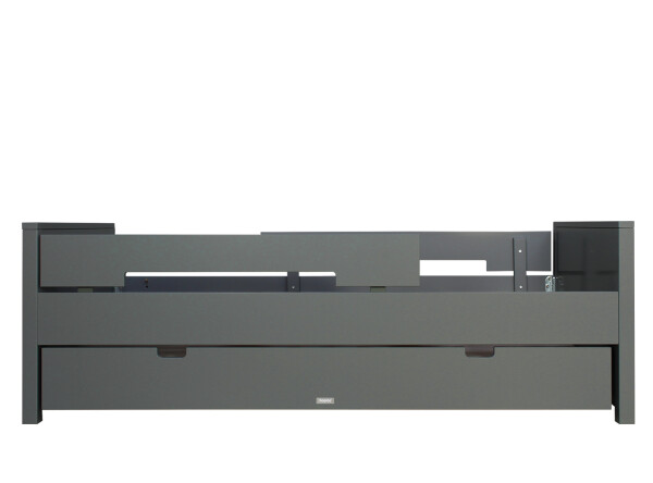 Bed 90x200 incl. 2 protection racks Jonne Deep Grey