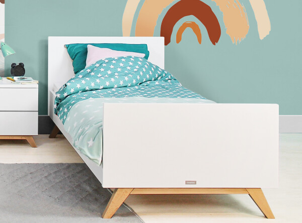 Bed 90x200 Lynn White/Natural